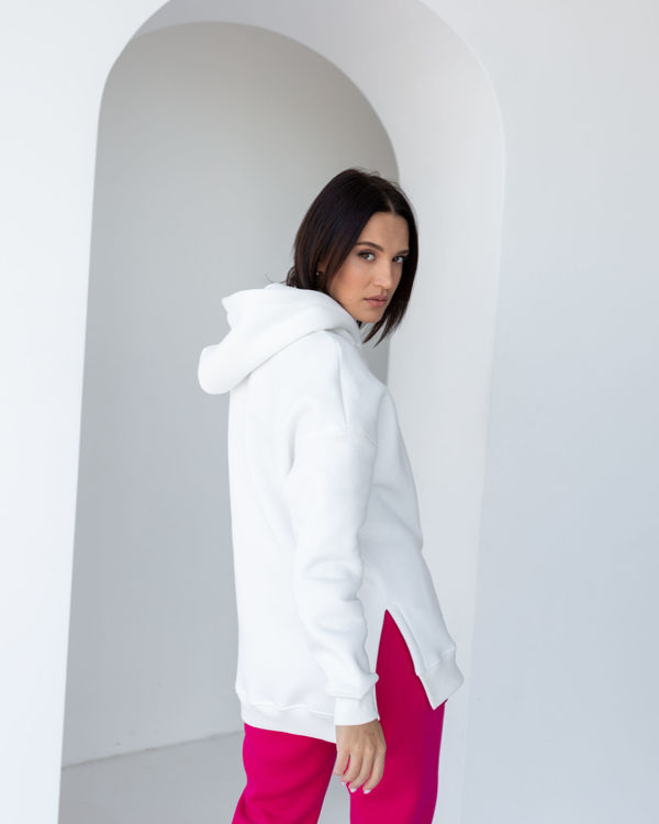  Зображення Жіноче худі на флісі з закритим горлом 