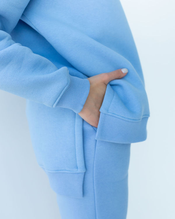  Зображення Жіноче худі на флісі з закритим горлом 