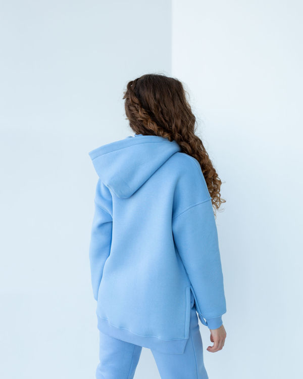  Зображення Жіноче худі на флісі з закритим горлом 