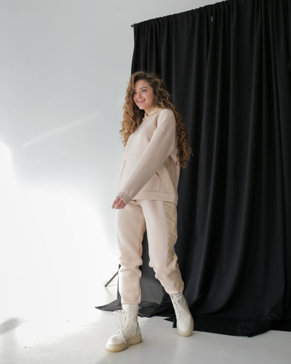  Зображення Спортивний костюм на флісі з вставками з плащівки 