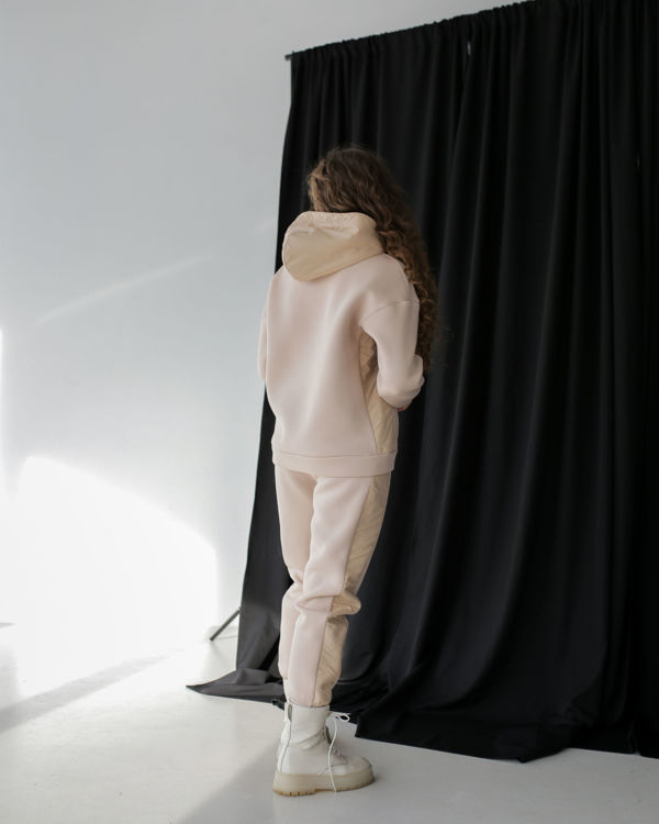  Зображення Спортивний костюм на флісі з вставками з плащівки 