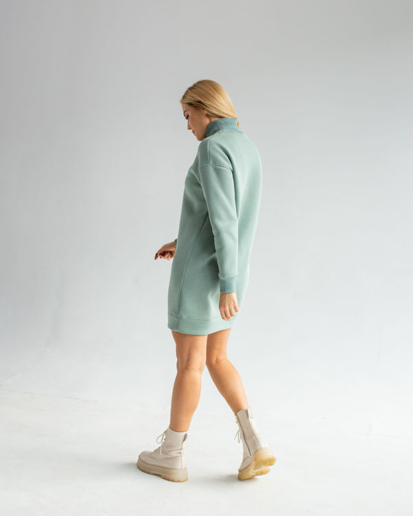  Зображення Коротка тепла сукня на флісі 