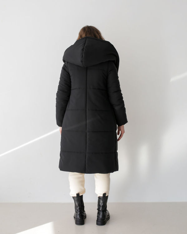  Зображення Жіночий пуховик з капюшоном (сезон зима) 