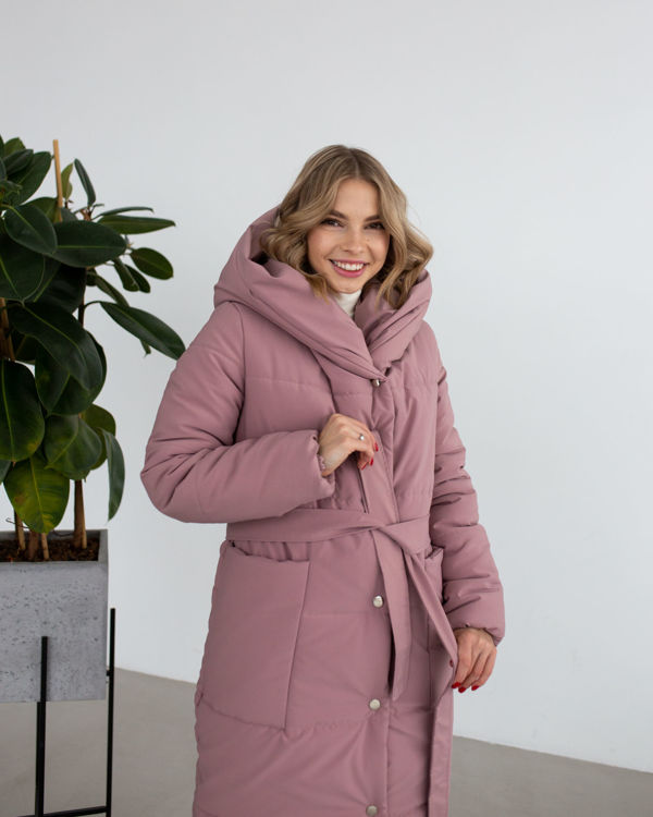  Зображення Жіночий пуховик з капюшоном (сезон зима) 