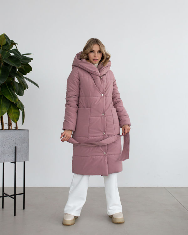  Зображення Жіночий пуховик з капюшоном (сезон зима) 