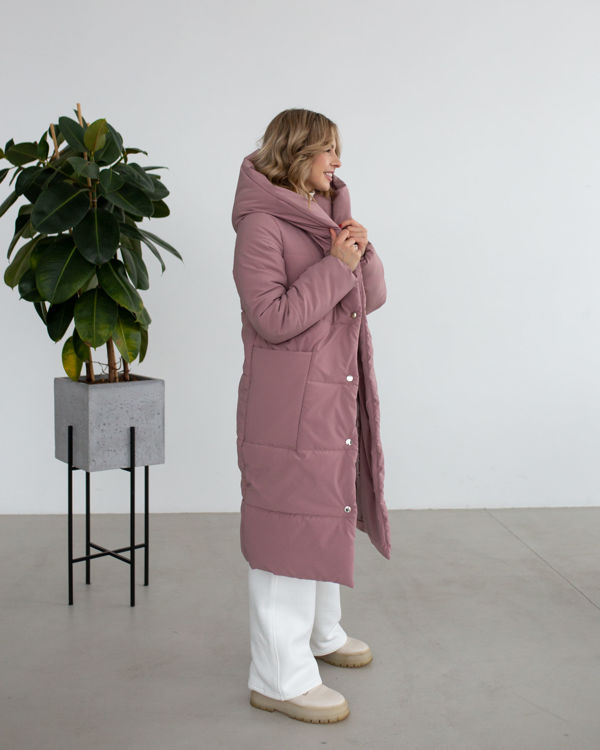  Зображення Жіночий пуховик з капюшоном (сезон зима) 