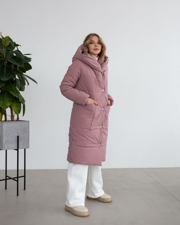  Зображення Жіночий пуховик з капюшоном (сезон зима) 