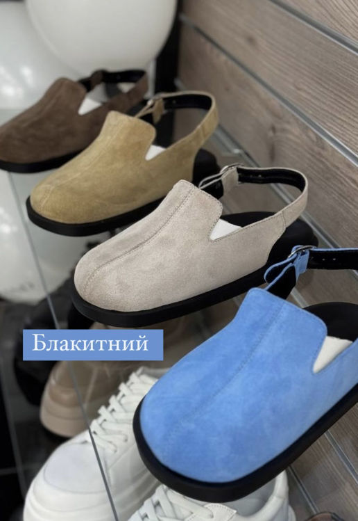  Зображення Клоги анатомічні на ремінці ззаду 