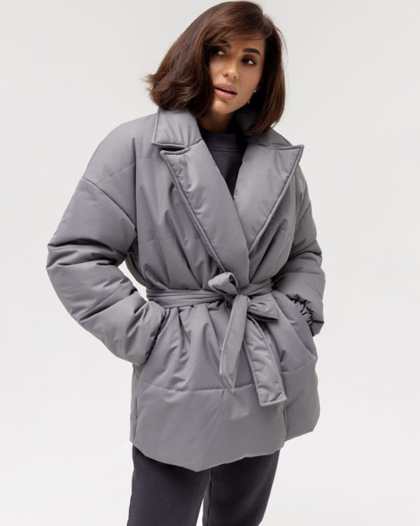  Зображення Куртка зимова жіноча на запах 