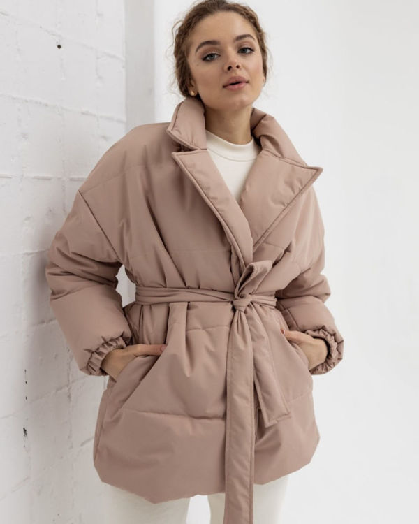  Зображення Куртка зимова жіноча на запах 