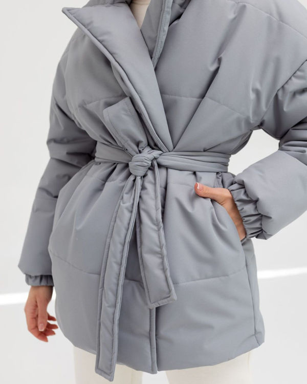  Зображення Куртка зимова жіноча на запах 