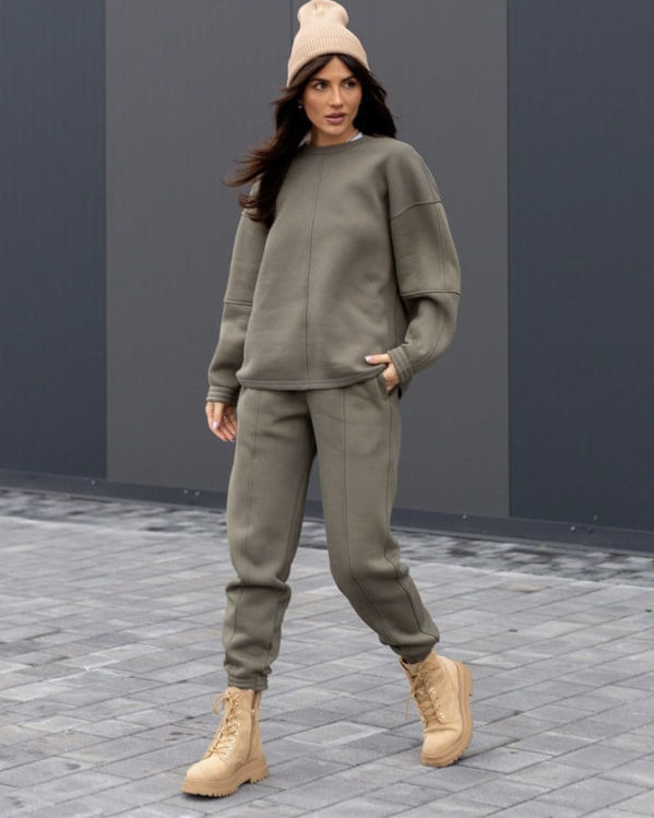  Зображення Спортивний костюм на флісі з світшотом 