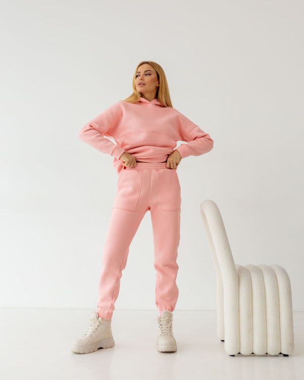  Зображення Спортивний костюм з обшитими кишенями на штанах 