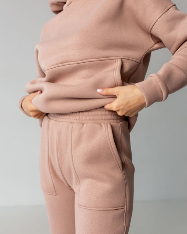  Зображення Спортивний костюм з обшитими кишенями на штанах 