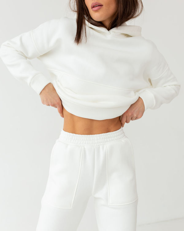  Зображення Спортивний костюм з обшитими кишенями на штанах 