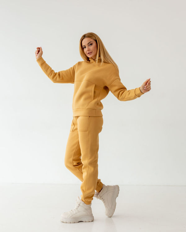  Зображення Спортивний костюм з обшитими кишенями на штанах 