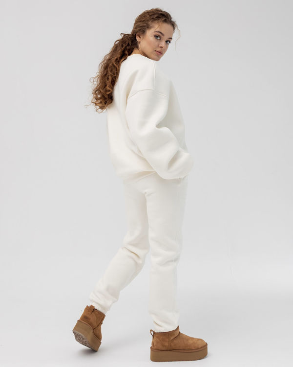  Зображення Спортивний костюм футер на флісі з оверсайз світшотом 