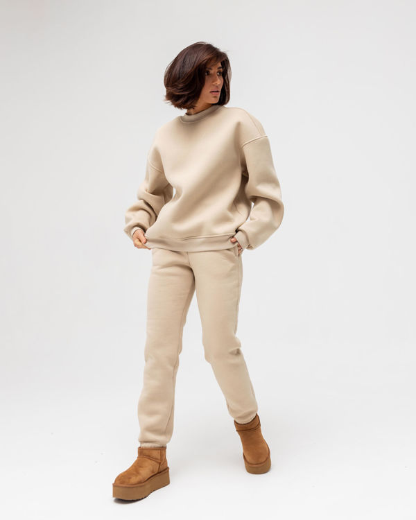  Зображення Спортивний костюм футер на флісі з оверсайз світшотом 