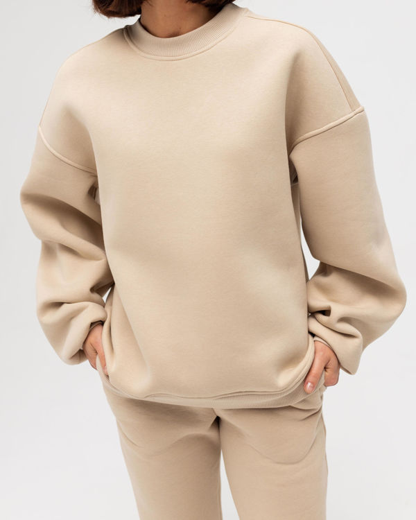  Зображення Спортивний костюм футер на флісі з оверсайз світшотом 