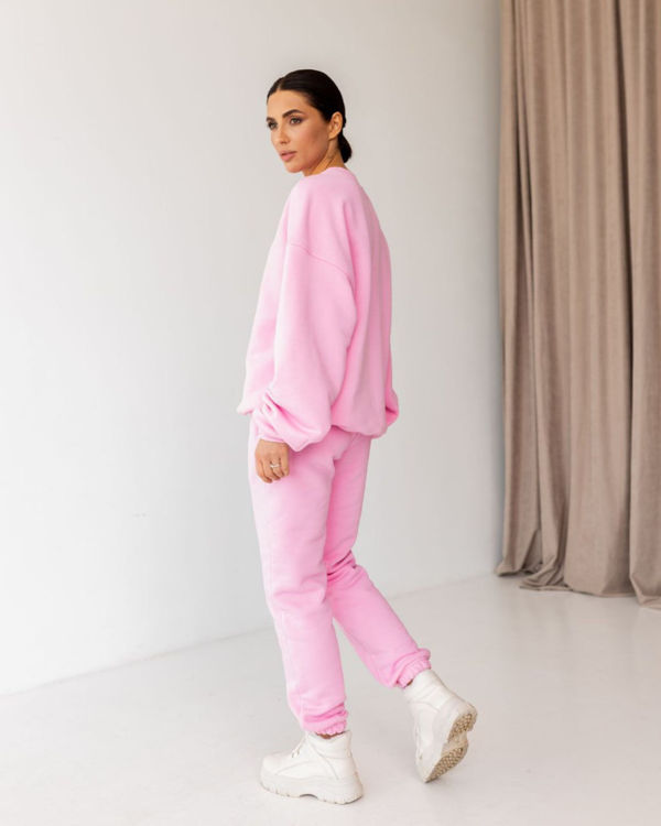  Зображення Спортивний костюм футер на флісі з оверсайз світшотом 