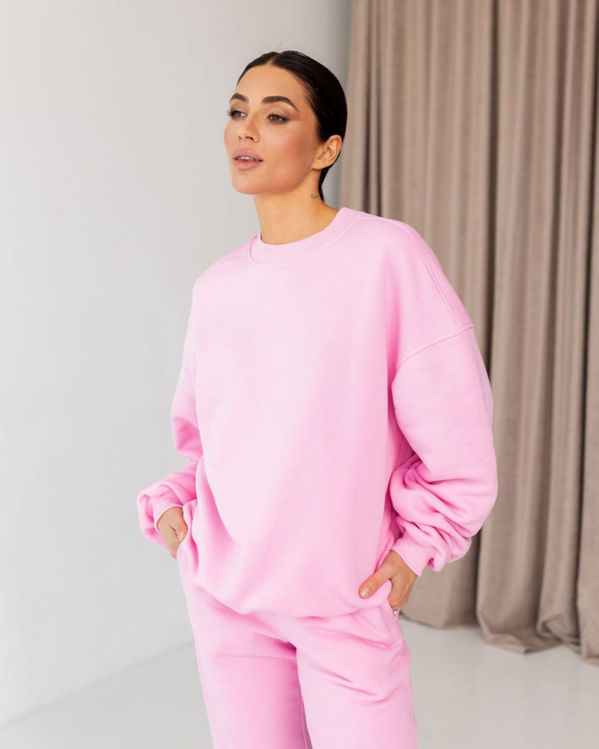  Зображення Спортивний костюм футер на флісі з оверсайз світшотом 