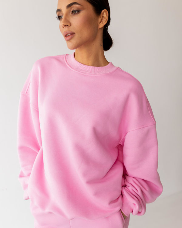  Зображення Спортивний костюм футер на флісі з оверсайз світшотом 