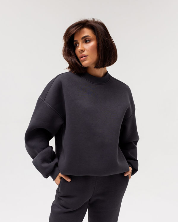  Зображення Спортивний костюм футер на флісі з оверсайз світшотом 