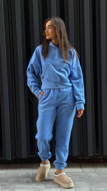  Зображення Жіночий спортивний костюм з двосторонього флісу 