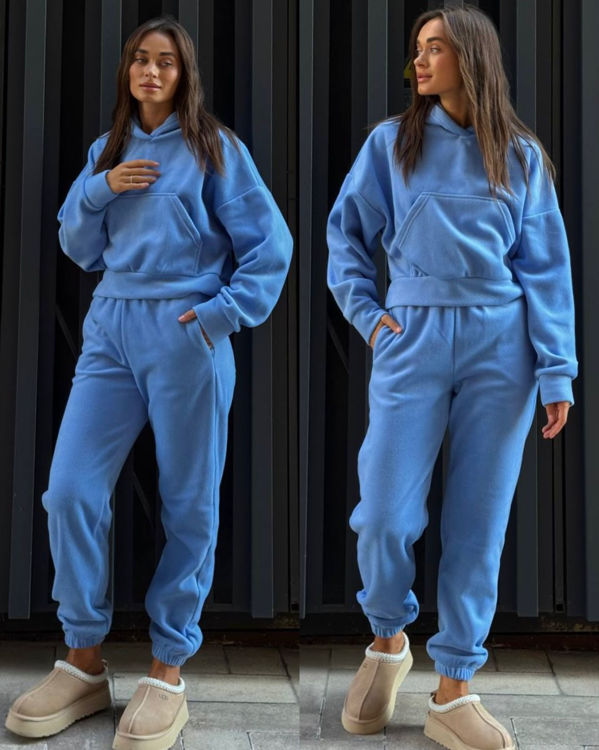  Зображення Жіночий спортивний костюм з двосторонього флісу 