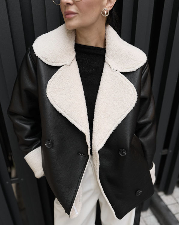  Зображення Жіноча дублянка з хутром 