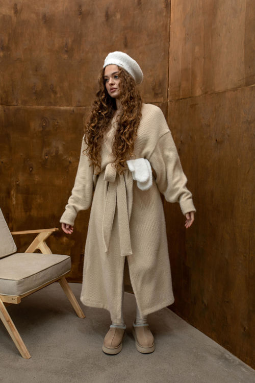  Зображення Кардиган подовжений з коротким ворсом 