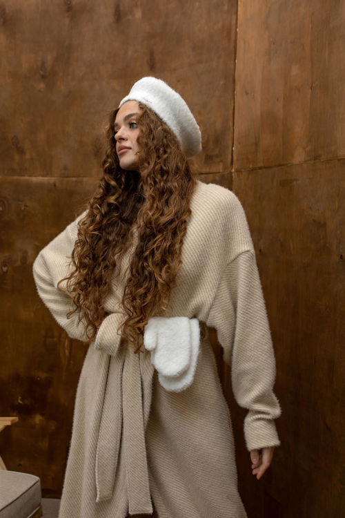  Зображення Кардиган подовжений з коротким ворсом 