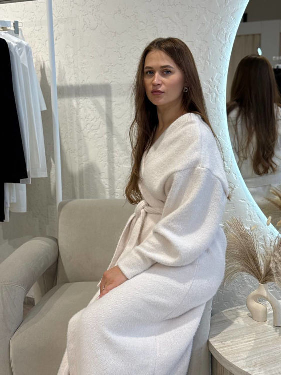  Зображення Кардиган подовжений з коротким ворсом 