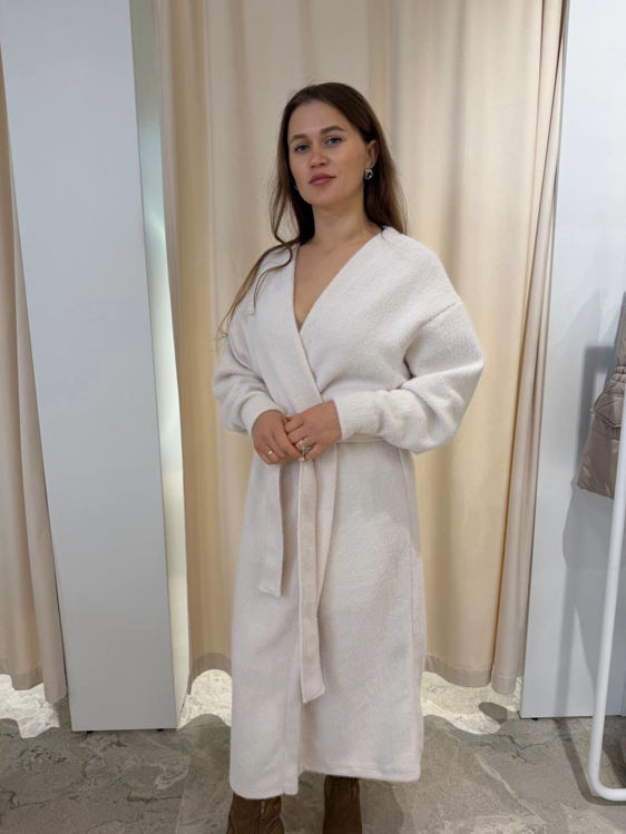  Зображення Кардиган подовжений з коротким ворсом 