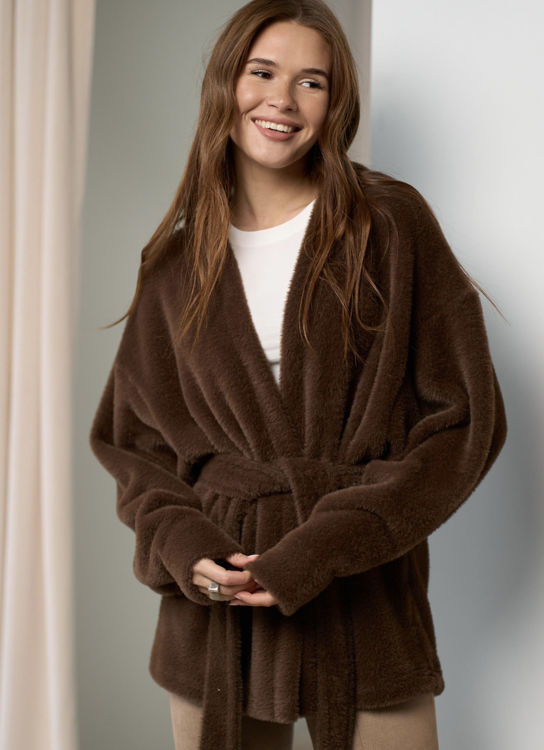  Зображення Кардиган  з ворсом подібного до кролика на запах 