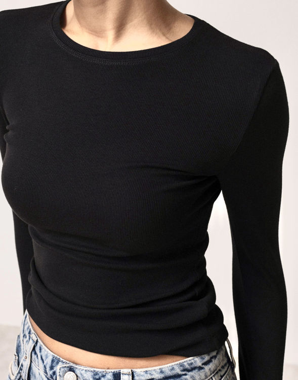  Зображення Лонгслив в рубчик 