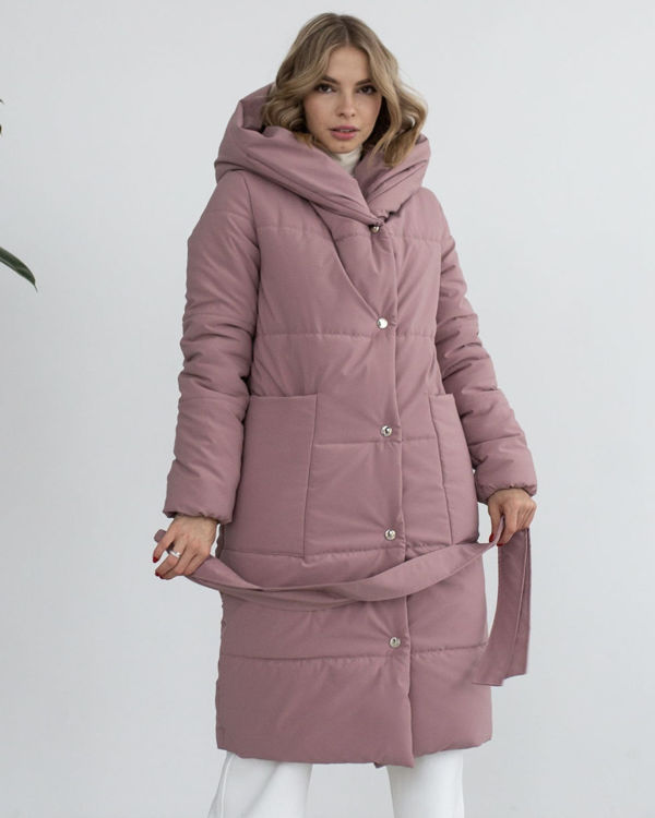  Зображення Жіночий пуховик з капюшоном (сезон зима) 