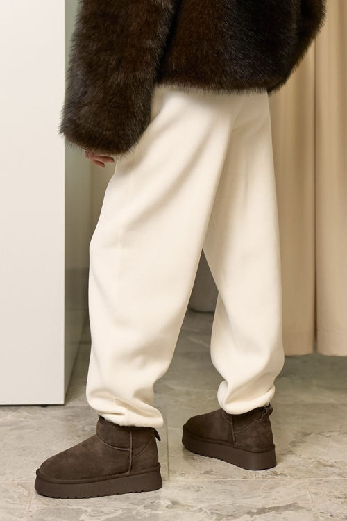  Зображення Обʼємні джогери утеплені на резинці внизу 