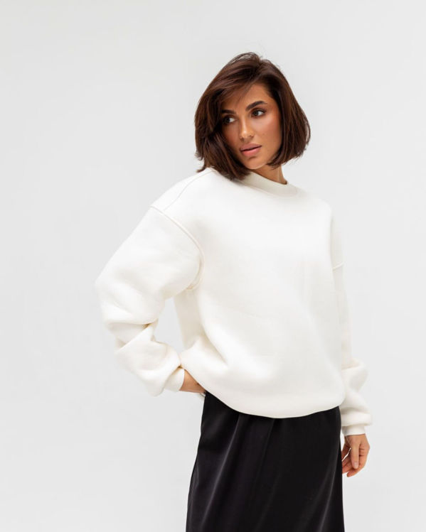  Зображення Об’ємний утеплений світшот на флісі 