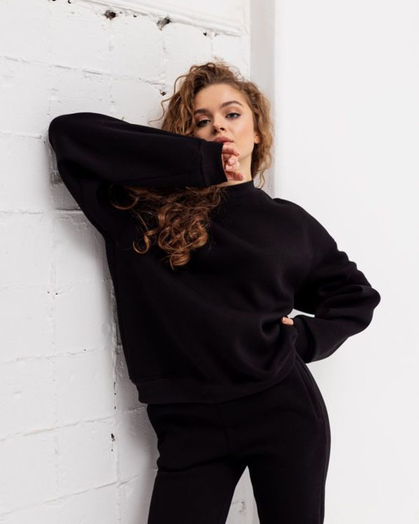  Зображення Об’ємний утеплений світшот на флісі 