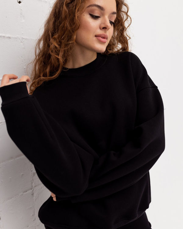  Зображення Об’ємний утеплений світшот на флісі 