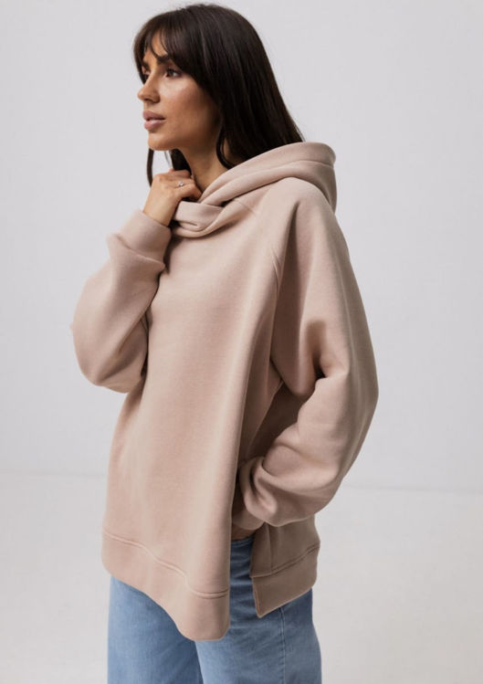  Зображення Худі оверсайз утеплене з розрізами на бічних швах 