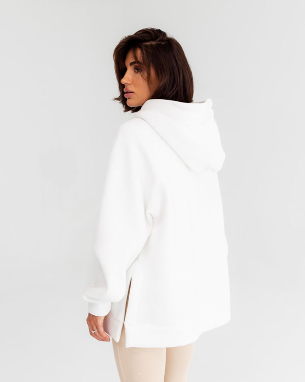  Зображення Худі оверсайз утеплене з розрізами на бічних швах 