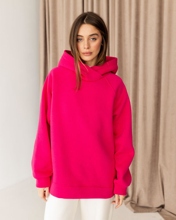  Зображення Худі оверсайз утеплене з розрізами на бічних швах 