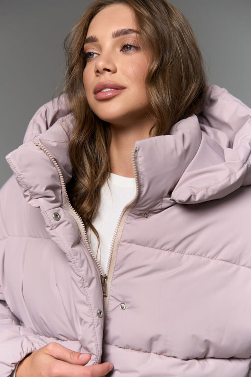 Зображення Куртка - пуфер лілового кольору 