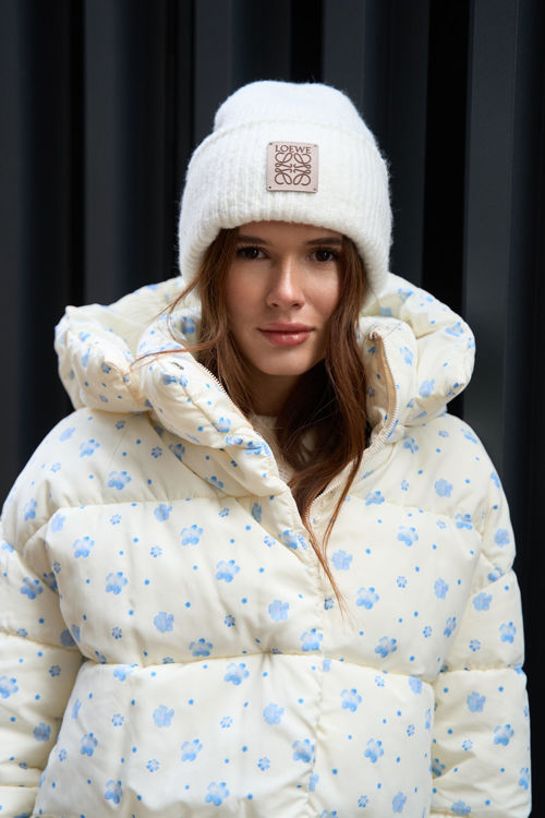  Зображення Куртка - пуфер в квітковий принт 