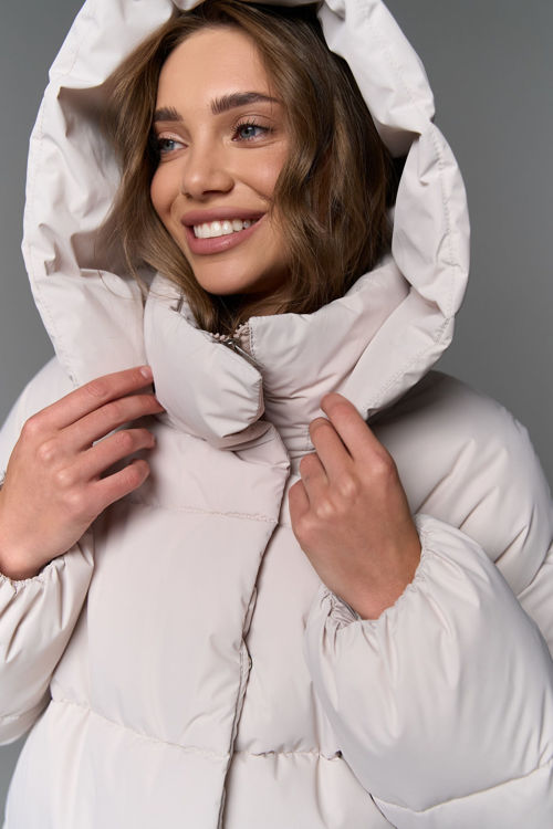  Зображення Куртка - пуфер з відстібним капюшоном 