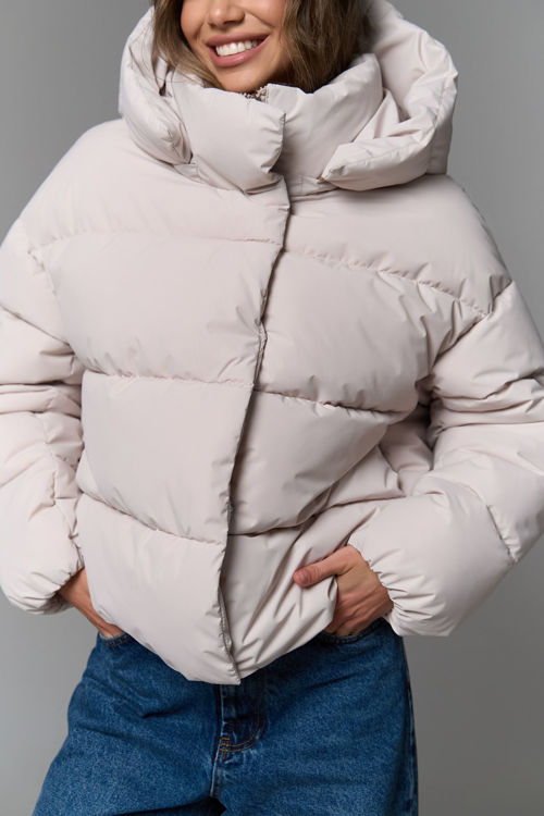  Зображення Куртка - пуфер з відстібним капюшоном 