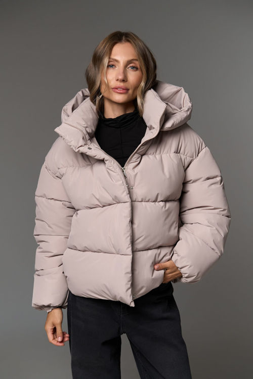 Зображення Куртка - пуфер з відстібним капюшоном 