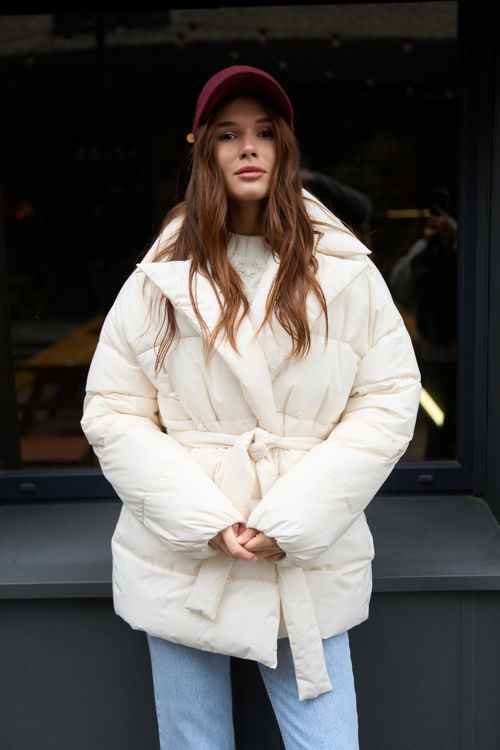  Зображення Куртка -пуфер на запах 